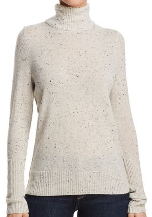 AQUA Cashmere Cashmere Turtleneck Sweater