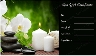 spa certificate